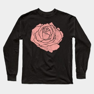 Pink Rose Long Sleeve T-Shirt